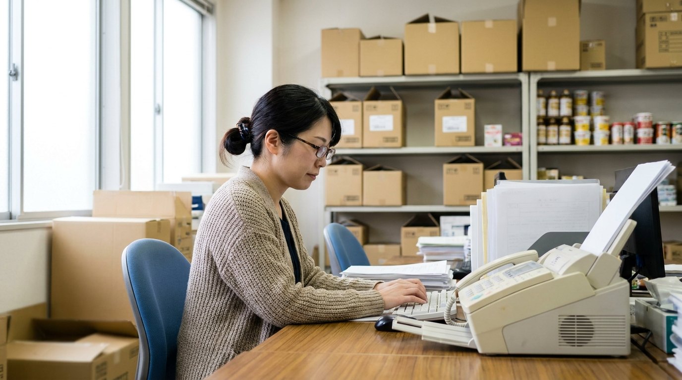 毎朝 FAX 80 枚を手で打ち込む食品卸へ。注文書の読み取りとデータ化は 2 か月・120 万円